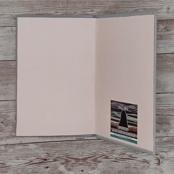 Grey Fabric Cover Journal, Repurposed Book Journal, Rebound Book Notebook - Picture 4 of 5